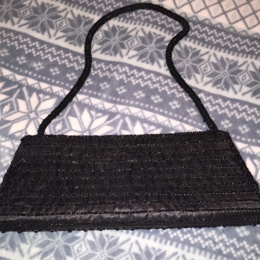 Dressy beaded hand bag